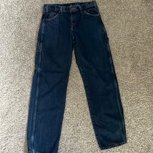 Dark Blue Mens Dickies Carpenter Jeans, 32/32